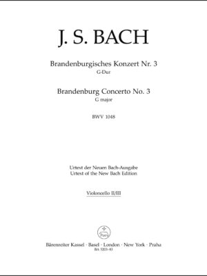 Brandenburg Concerto no. 3 in G major BWV 1048