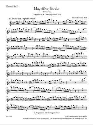 Magnificat in E-flat major BWV 243a