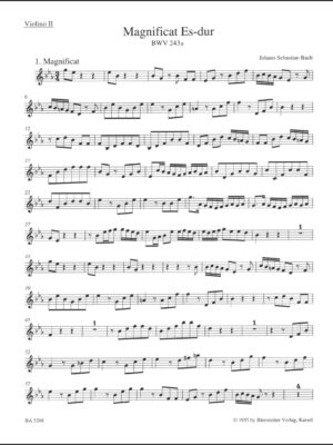Magnificat in E-flat major BWV 243a