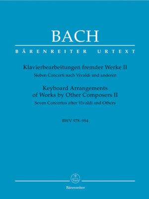 Keyboard Arrangements of Works by Other Composers II BWV 978-984