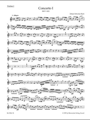 Concerto for Harpsichord and Strings no. 1 in D minor BWV 1052
