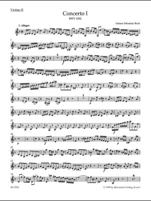 Concerto for Harpsichord and Strings no. 1 in D minor BWV 1052