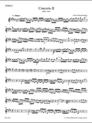 Concerto for Harpsichord and Strings no. 2 in E major BWV 1053