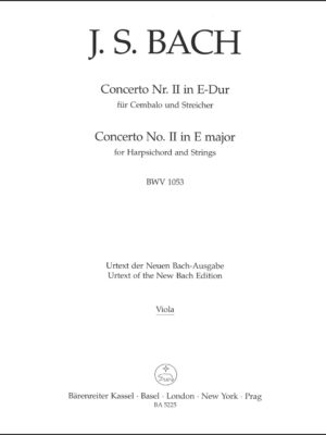 Concerto for Harpsichord and Strings no. 2 in E major BWV 1053