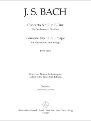 Concerto for Harpsichord and Strings no. 2 in E major BWV 1053