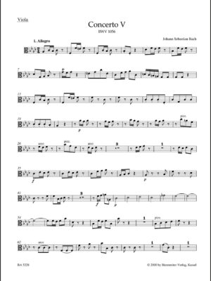 Concerto for Harpsichord and Strings no. 5 in F minor BWV 1056