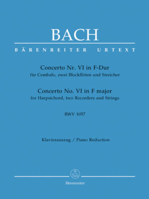 Concerto for Harpsichord, two Recorders and Strings no. 6 in F major BWV 1057