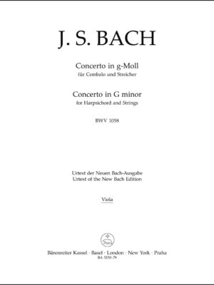 Concerto for Harpsichord and Strings in G minor BWV 1058
