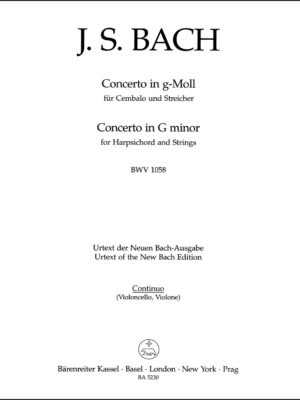 Concerto for Harpsichord and Strings in G minor BWV 1058