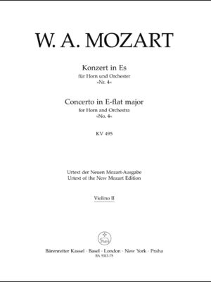 Concerto for Horn and Orchestra no. 4 in E-flat major K. 495