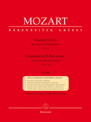 Concerto for Horn and Orchestra no. 4 in E-flat major K. 495
