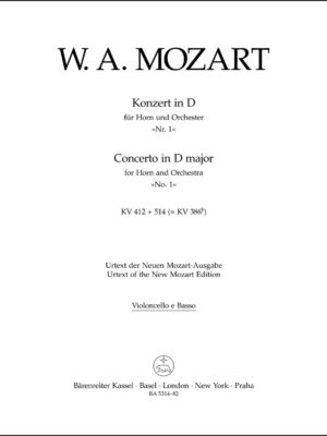Concerto for Horn and Orchestra no. 1 in D major K. 412 + 514 (386b)