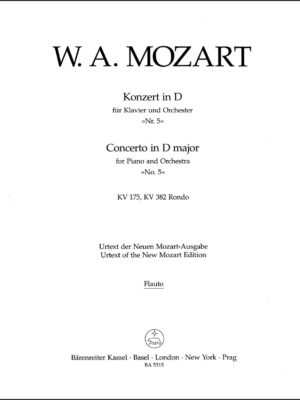 Concerto for Piano and Orchestra no. 5 in D major K. 175, K. 382 Rondo