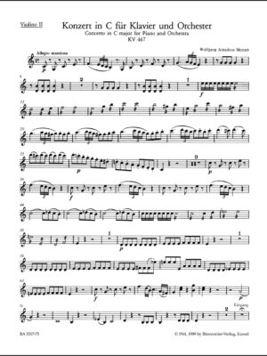 Concerto for Piano and Orchestra no. 21 in C major K. 467