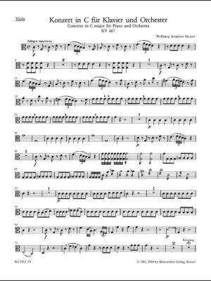 Concerto for Piano and Orchestra no. 21 in C major K. 467