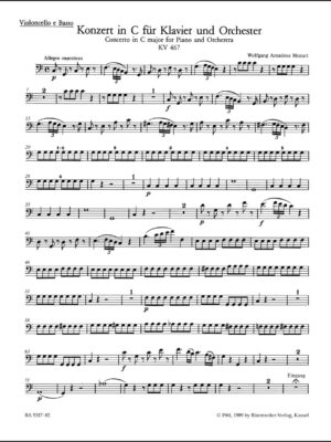 Concerto for Piano and Orchestra no. 21 in C major K. 467