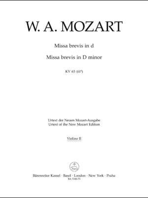 Missa brevis in D minor K. 65 (61a)