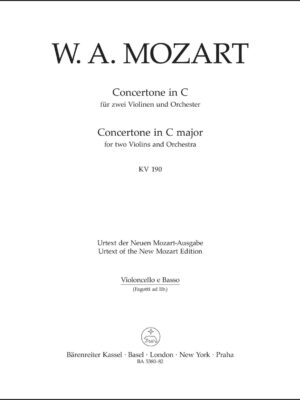 Concertone for two Violins and Orchestra in C major K. 190 (166b; KV6:186 E)