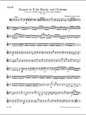 Concerto for Piano and Orchestra no. 15 in B-flat major K. 450