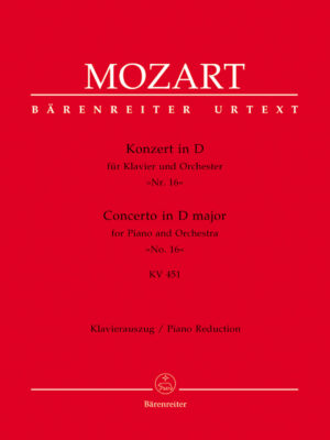 Concerto for Piano and Orchestra no. 16 in D major K. 451