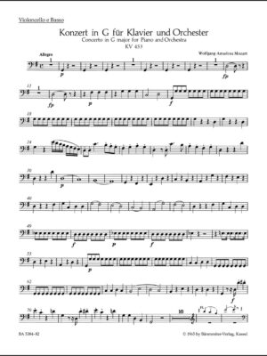 Concerto for Piano and Orchestra no. 17 in G major K. 453