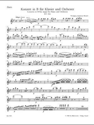 Concerto for Piano and Orchestra no. 18 in B-flat major K. 456