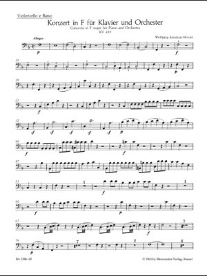 Concerto for Piano and Orchestra no. 19 in F major K. 459
