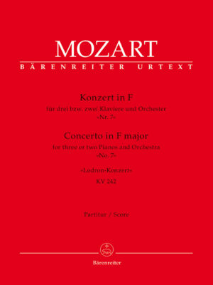 Concerto for three or two Pianos and Orchestra no. 7 in F major K. 242 "Lodron Concerto"