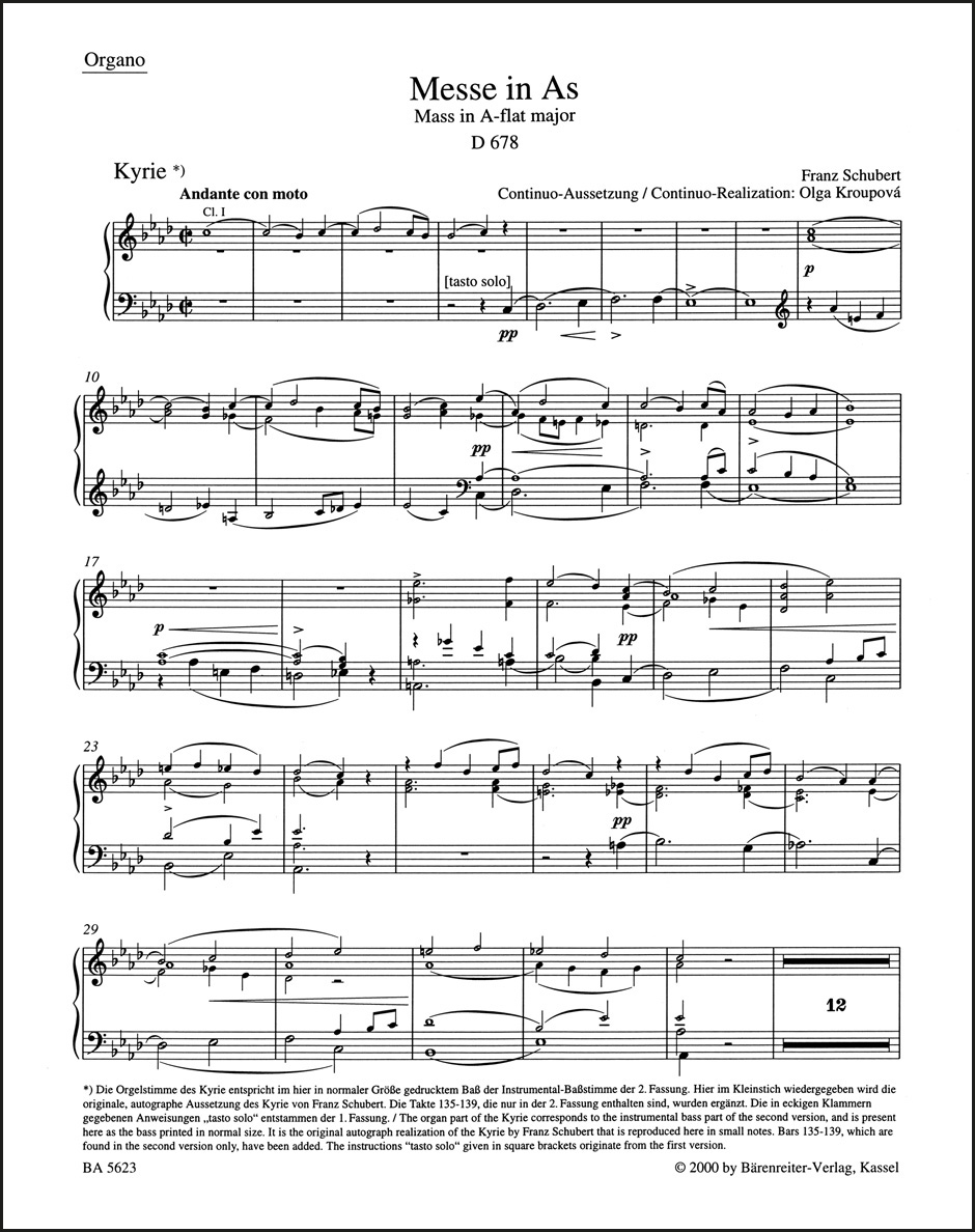 Mass in A-flat major D 678
