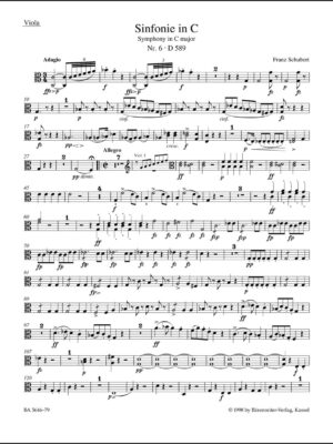 Symphony no. 6 in C major D 589