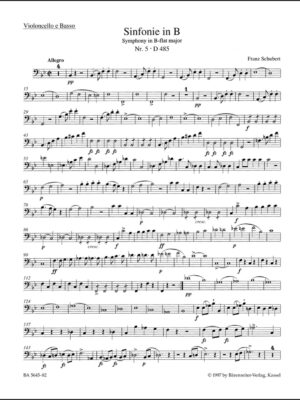 Symphony no. 6 in C major D 589