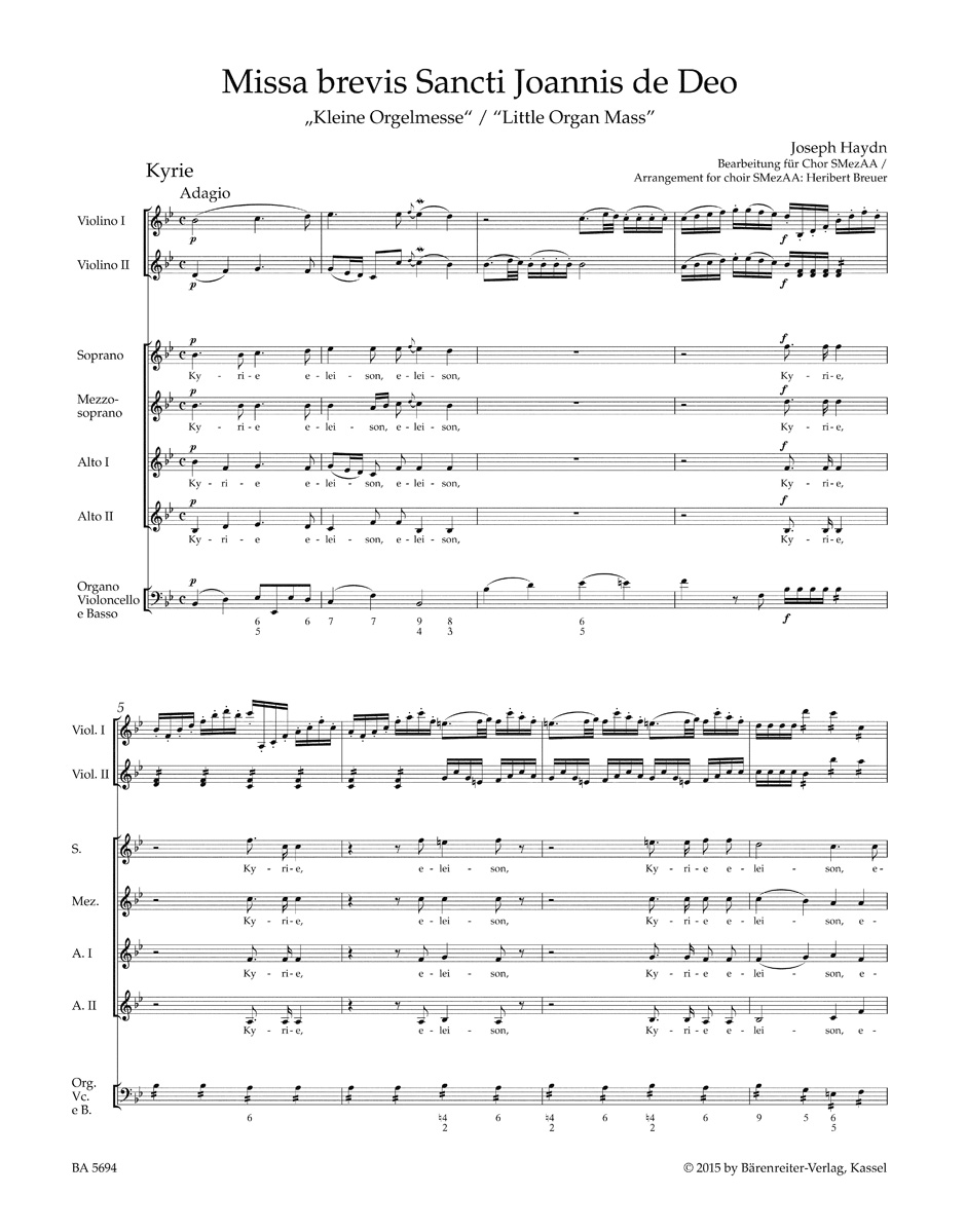 Missa brevis St. Joannis de Deo Hob. XXII:7 "Little Organ Mass" - Image 2