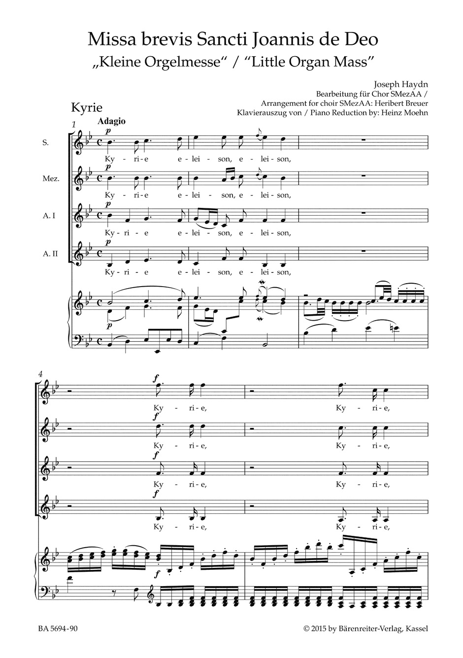 Missa brevis St. Joannis de Deo Hob. XXII:7 "Little Organ Mass" - Image 2