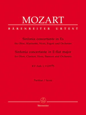 Sinfonia concertante for Oboe, Clarinet, Horn, Bassoon and Orchestra in E-flat major K. Anh. I,9 (297b)