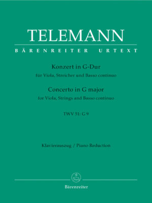 Concerto for Viola, Strings and Basso continuo in G major TWV 51:G9