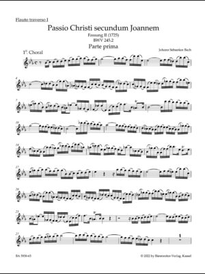 St. John Passion "O Mensch, bewein" BWV 245.2
