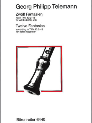 Twelve Fantasias for treble recorder solo