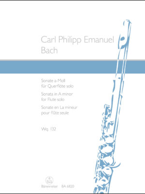 Sonata for Flute solo in A minor Wq 132