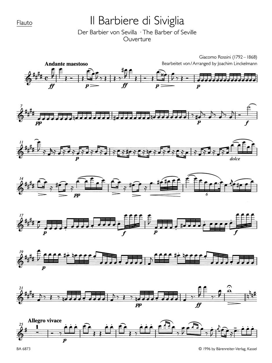 Il Barbiere di Siviglia für Holzbläserquintett - Image 2
