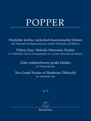 Fifteen Easy Melodic-Harmonic Etudes for Violoncello with an accompaniment of a second Violoncello (ad libitum) op. 76 / Ten Grand Etudes of Moderate Difficulty op. 76