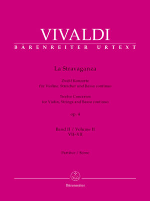 La Stravaganza for Violin, Strings and Basso continuo op. 4