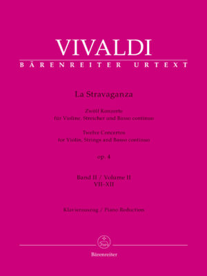 La Stravaganza for Violin, Strings and Basso continuo op. 4