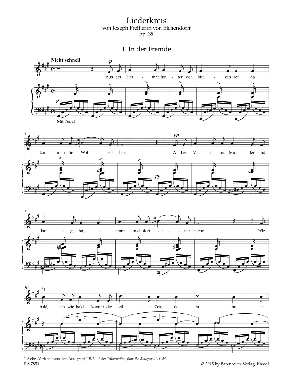 Liederkreis op. 39 - Image 2