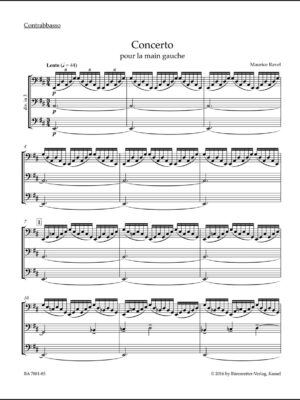 Concerto for the Left Hand for Piano and Orchestra