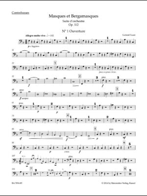 Masques et Bergamasques op. 112 N 185b