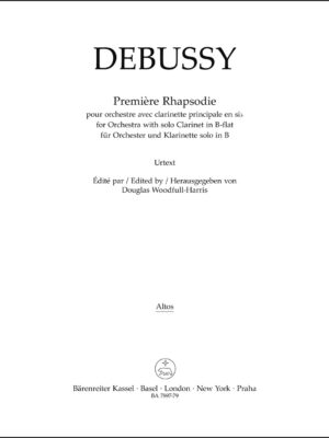 Première Rhapsodie for Orchestra with Solo Clarinet in B-flat