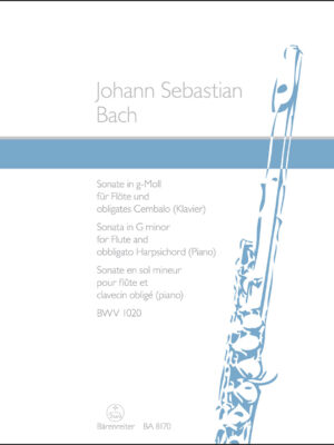 Sonata for Flute and obbligato harpsichord (piano) in G minor BWV 1020
