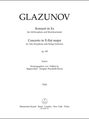 Concerto for Alto Saxophone and String Orchestra in E-flat major op. 109