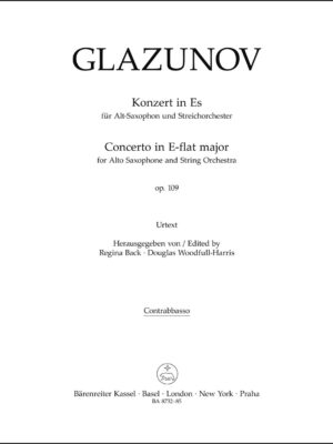 Concerto for Alto Saxophone and String Orchestra in E-flat major op. 109