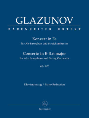 Concerto for Alto Saxophone und String Orchestra in E-flat major op. 109